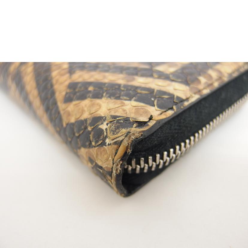 GUCCI グッチ/パイソン／ラウンドファスナー長財布/411766//041*/Bランク/04