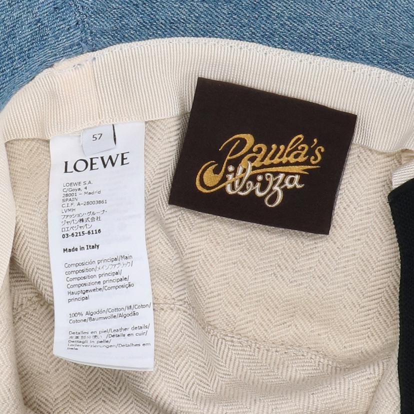 LOEWE ロエベ/パウラズイビザ／フィッシャーマンデニムハット/K820HF1X26//ｻｲｽﾞ:57/Aランク/91