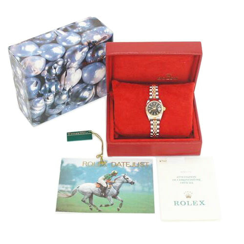 ROLEX ロレックス/デイトジャスト/SS×YG/黒文字盤/69173//W76****/Aランク/91