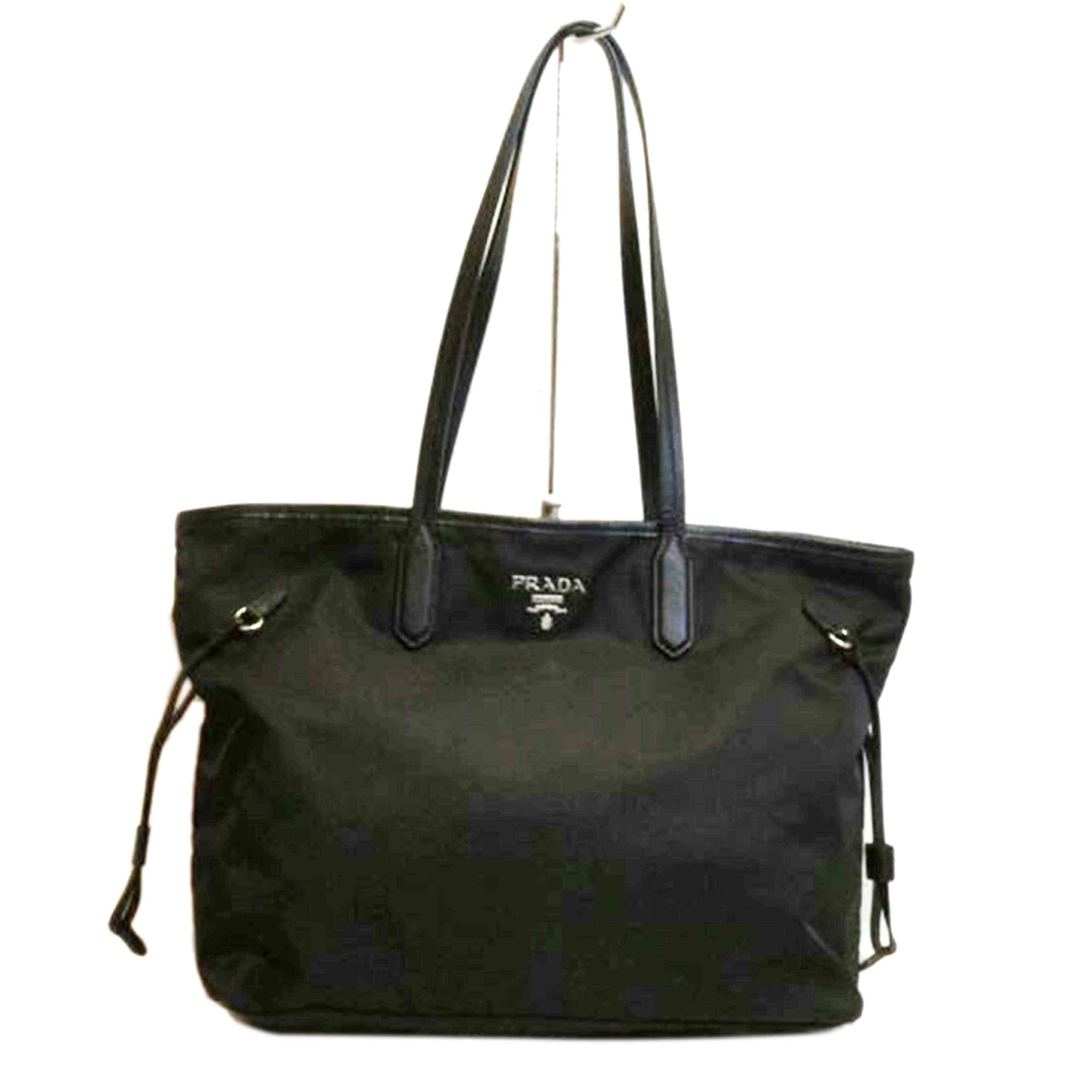 PRADA プラダ/ナイロンスイングトートブラック//180/Aランク/92