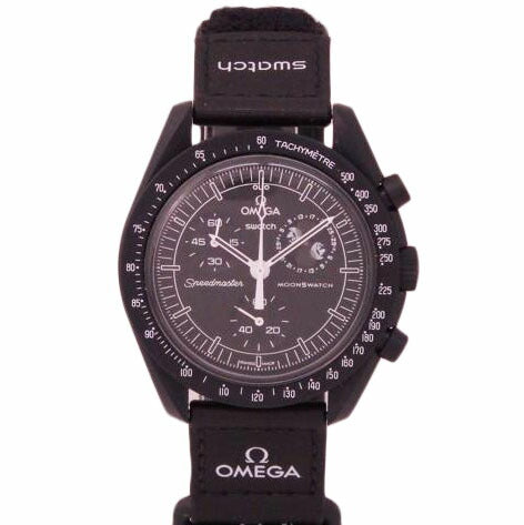 OMEGA×swatch オメガ×スウォッチ/ミッショントゥザムーンフェイズ／スヌーピー／ナイロン／クォーツ/SO33B700//Aランク/76