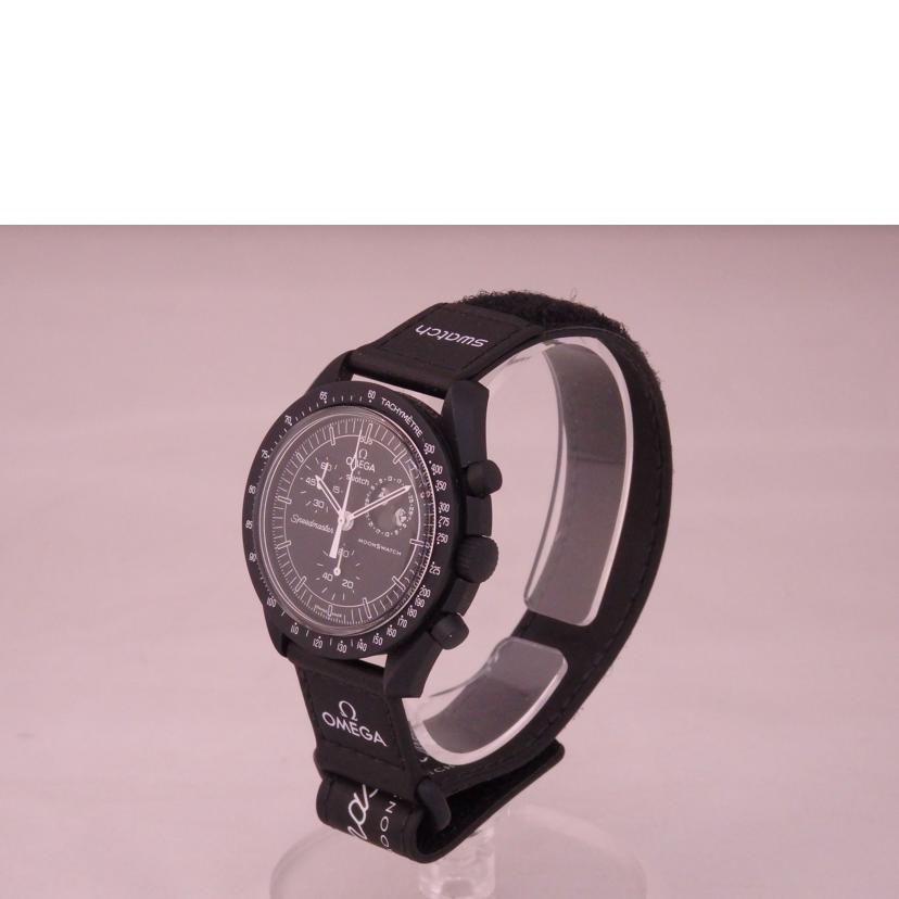 OMEGA×swatch オメガ×スウォッチ/ミッショントゥザムーンフェイズ／スヌーピー／ナイロン／クォーツ/SO33B700//Aランク/76