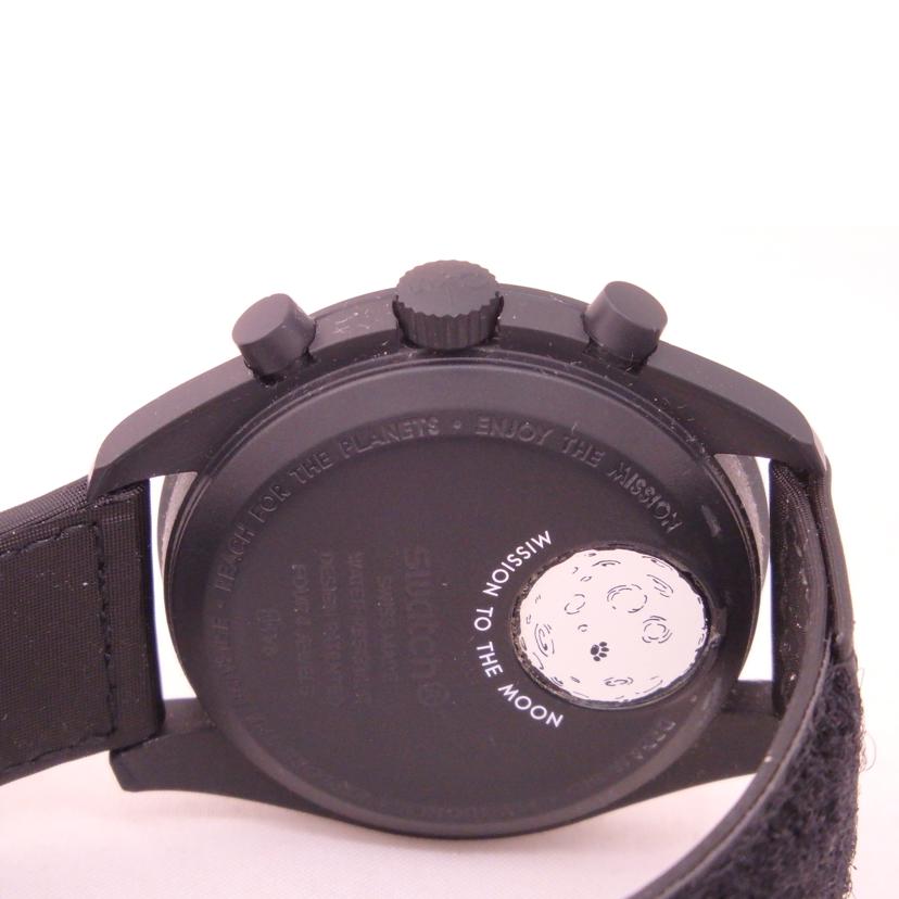 OMEGA×swatch オメガ×スウォッチ/ミッショントゥザムーンフェイズ／スヌーピー／ナイロン／クォーツ/SO33B700//Aランク/76