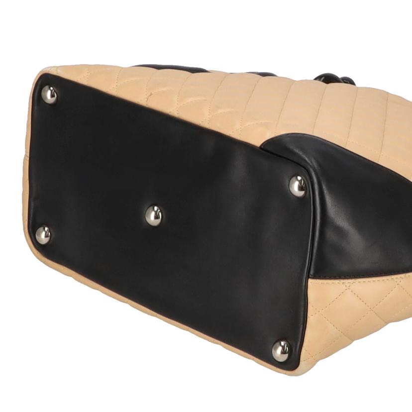 CHANEL シャネル/カンボンライントート／ベージュ×ブラック/A25169//911****/ABランク/91