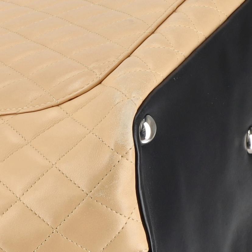 CHANEL シャネル/カンボンライントート／ベージュ×ブラック/A25169//911****/ABランク/91