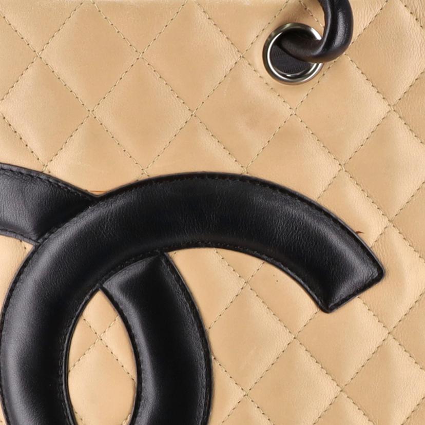 CHANEL シャネル/カンボンライントート／ベージュ×ブラック/A25169//911****/ABランク/91