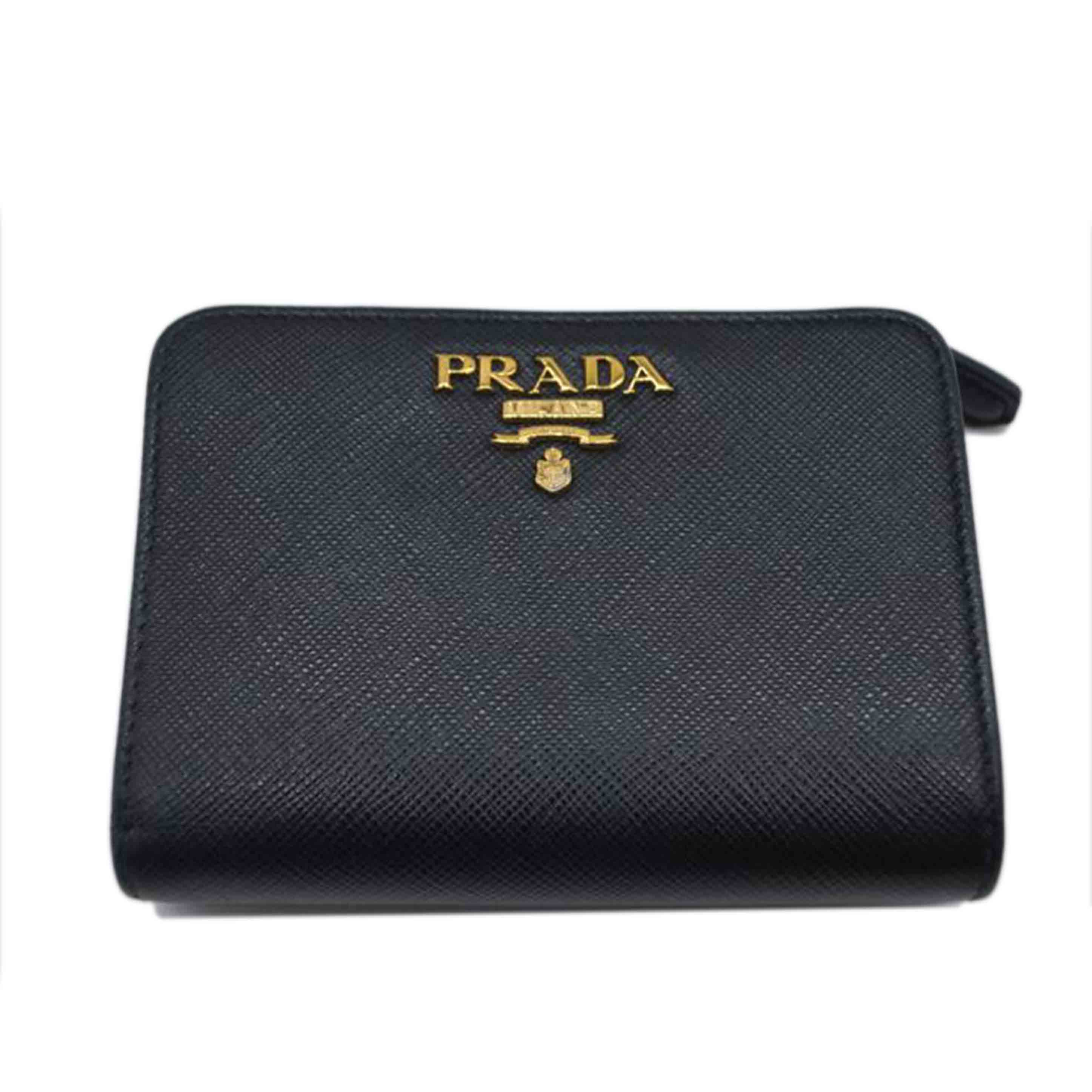 ＰＲＡＤＡ プラダ/サフィアーノメタルコンパクトレザー財布／ネロ/1ML018//230**/ABランク/89