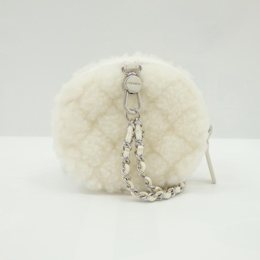 CHANEL/ホワイトココネージュミニサークルネックレスバッグ／ホワイト/A42976//316*****/Aランク/77