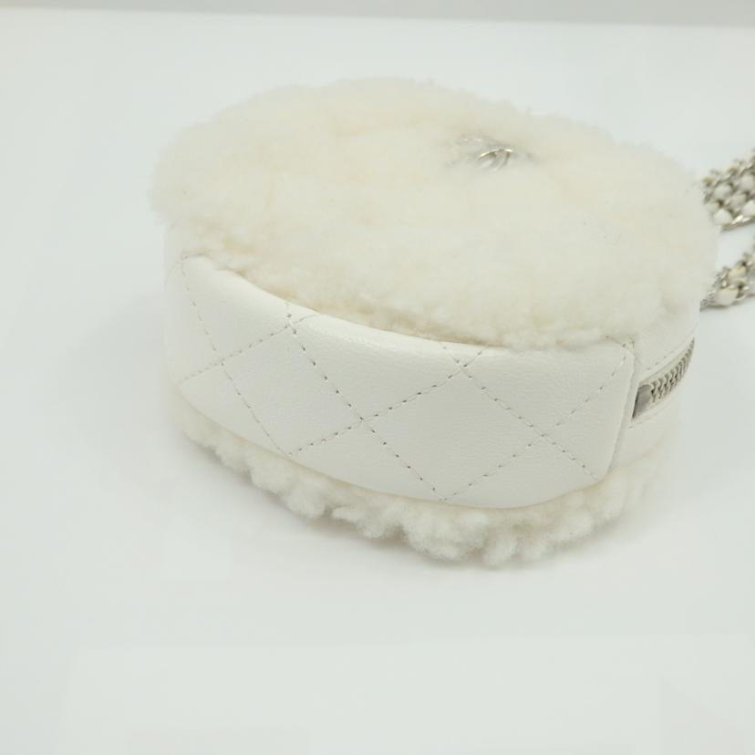 CHANEL/ホワイトココネージュミニサークルネックレスバッグ／ホワイト/A42976//316*****/Aランク/77
