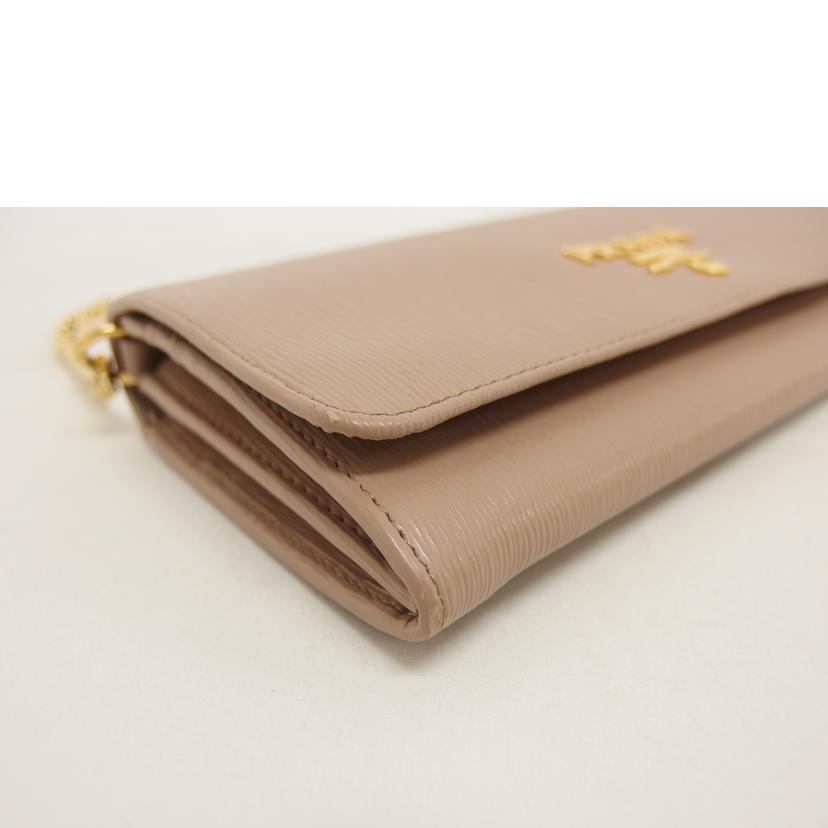 PRADA/サフィアーノ／チェーンウォレットショルダー　/1MT290//236/Bランク/04