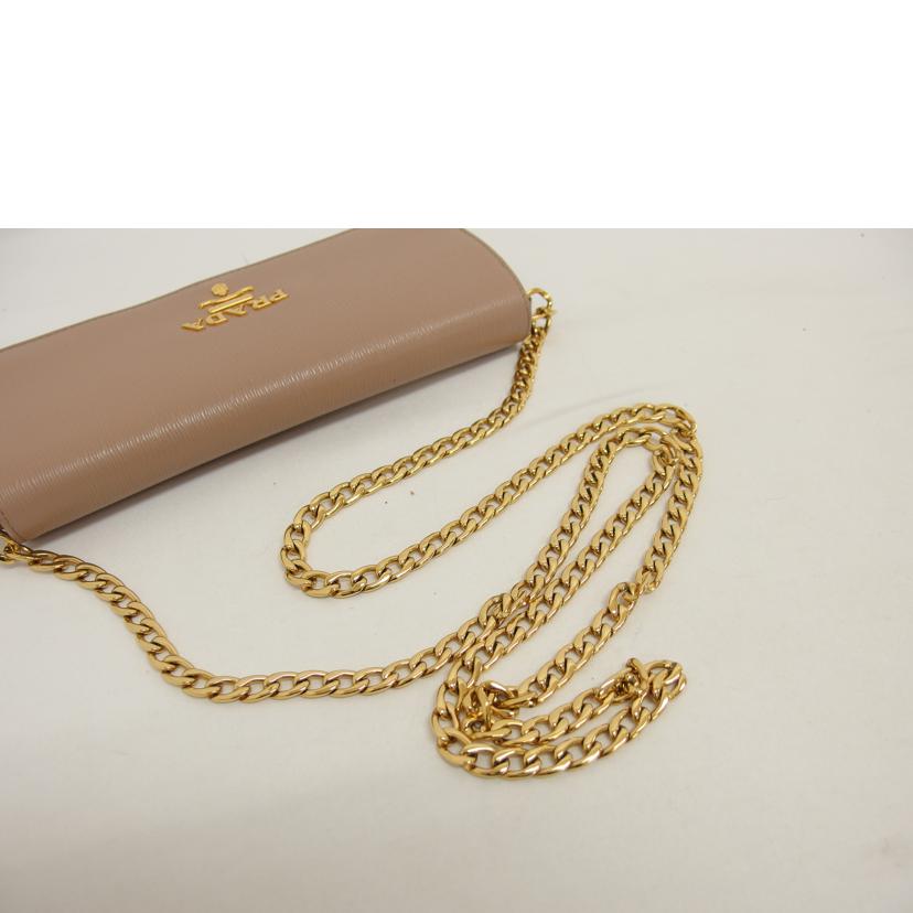 PRADA/サフィアーノ／チェーンウォレットショルダー　/1MT290//236/Bランク/04