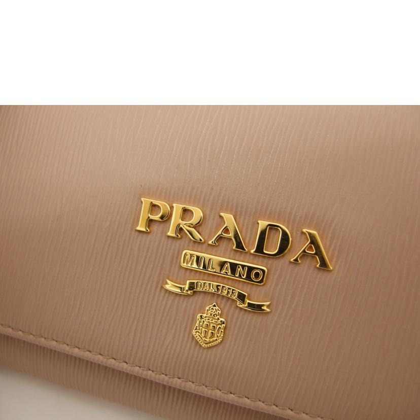 PRADA/サフィアーノ／チェーンウォレットショルダー　/1MT290//236/Bランク/04