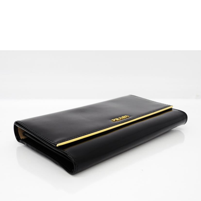 PRADA プラダ/エネメル／メタルコンパクトクラッチ／長財布/1M1311//Aランク/75