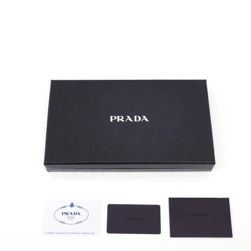 PRADA プラダ/エネメル／メタルコンパクトクラッチ／長財布/1M1311//Aランク/75