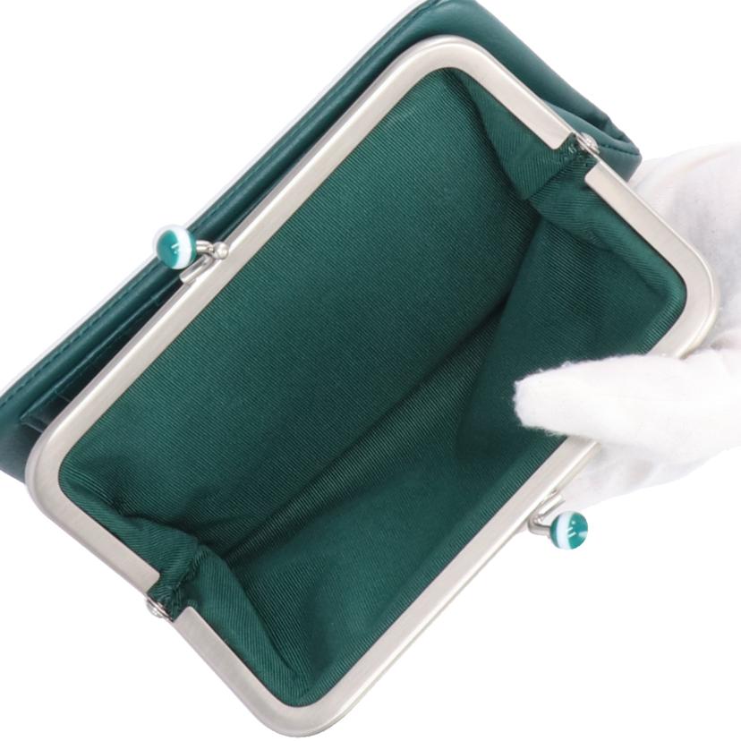 agnes　b． アニエスベー/レザー二つ折りがま口財布/PAW07-03//-/Aランク/76