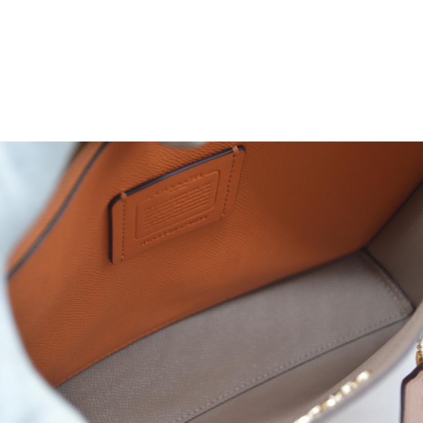 COACH　　 コーチ/モリートート25／クロスグレイレザー／サーモンピンク/C4084//A22**/Aランク/89