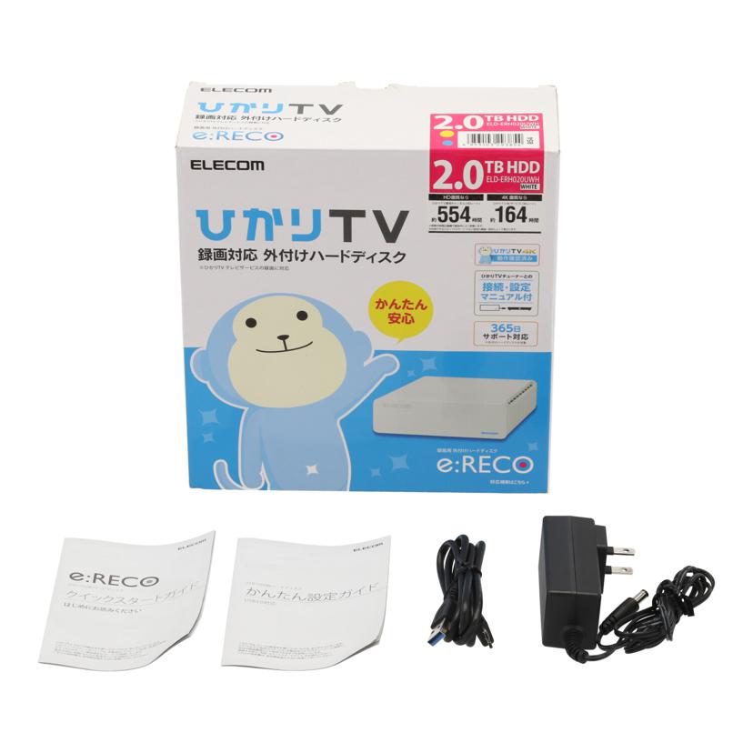 ＥＬＥＣＯＭ エレコム/外付けＨＤＤ　２ＴＢ/ELD-ERH020UWH//51C000000172/Bランク/84
