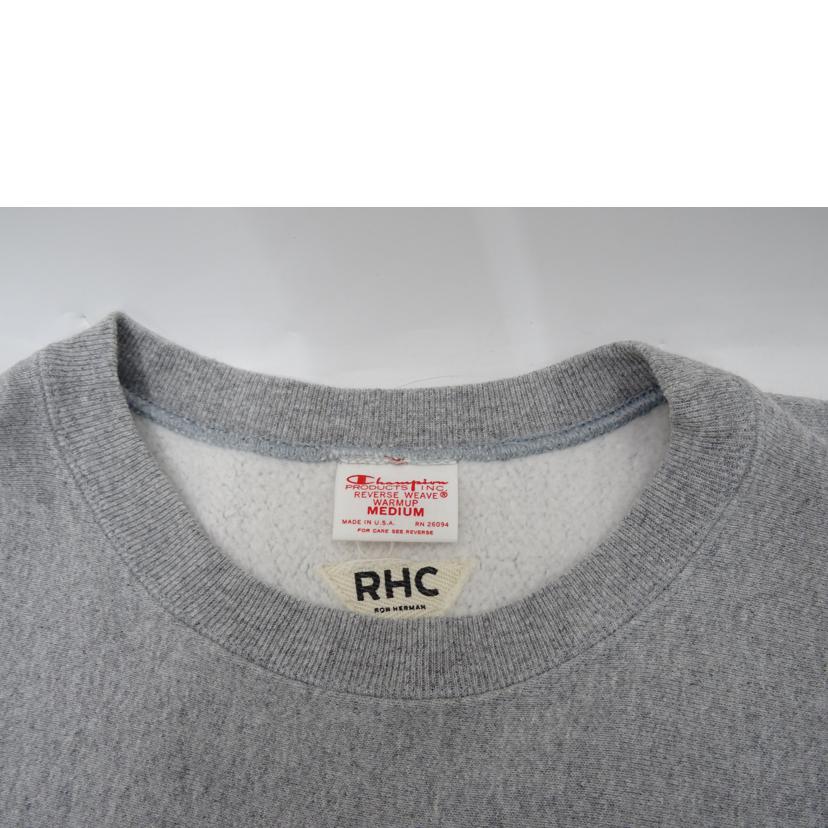Champion×RHC チャンピオン×ロンハーマン/RHC単色タグリバースウィーブクルーネック//Aランク/69