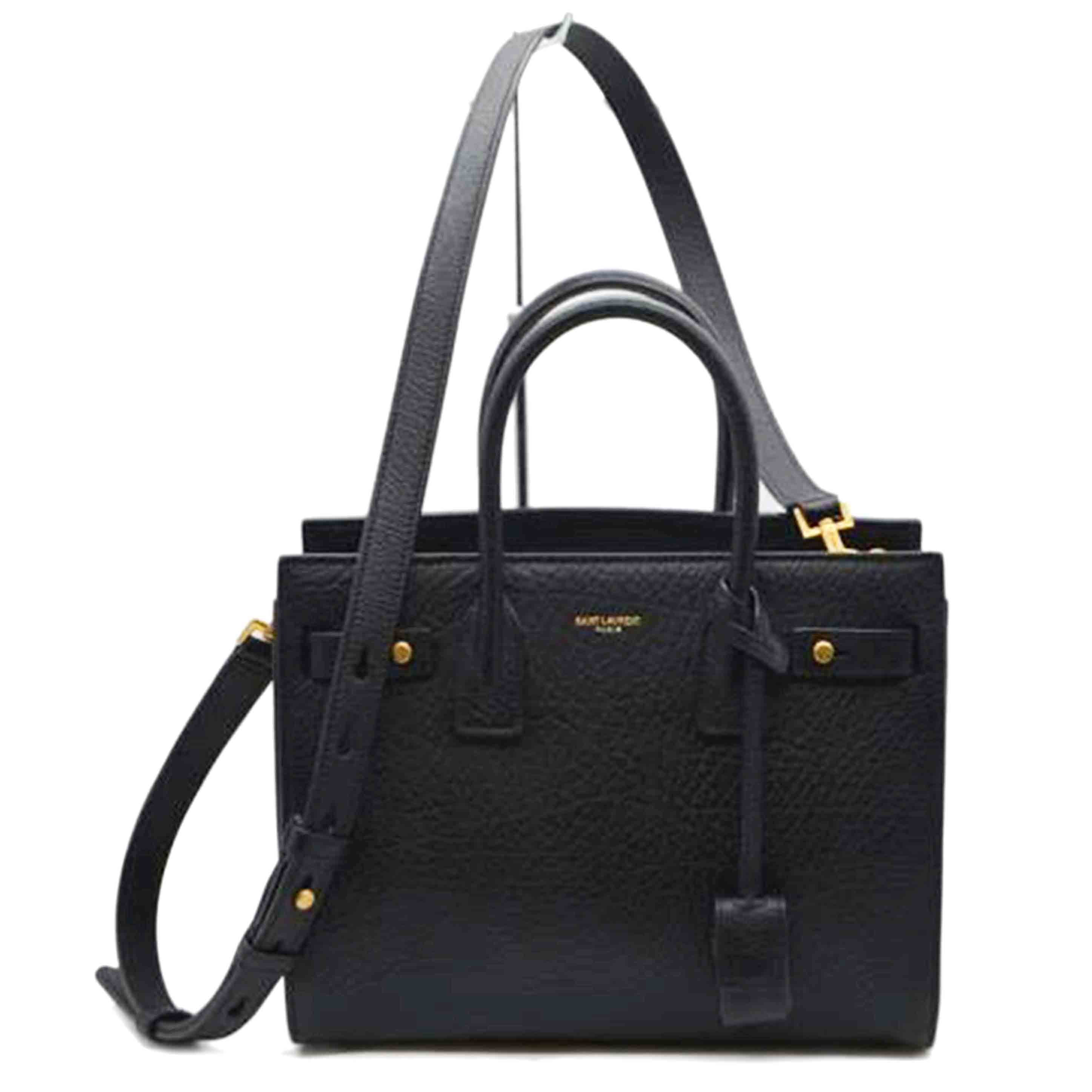 SAINT　LAURENT サンローラン/サックドジュールソフトベイビー／グレインレザー／ノワール/717448//042*/SAランク/89