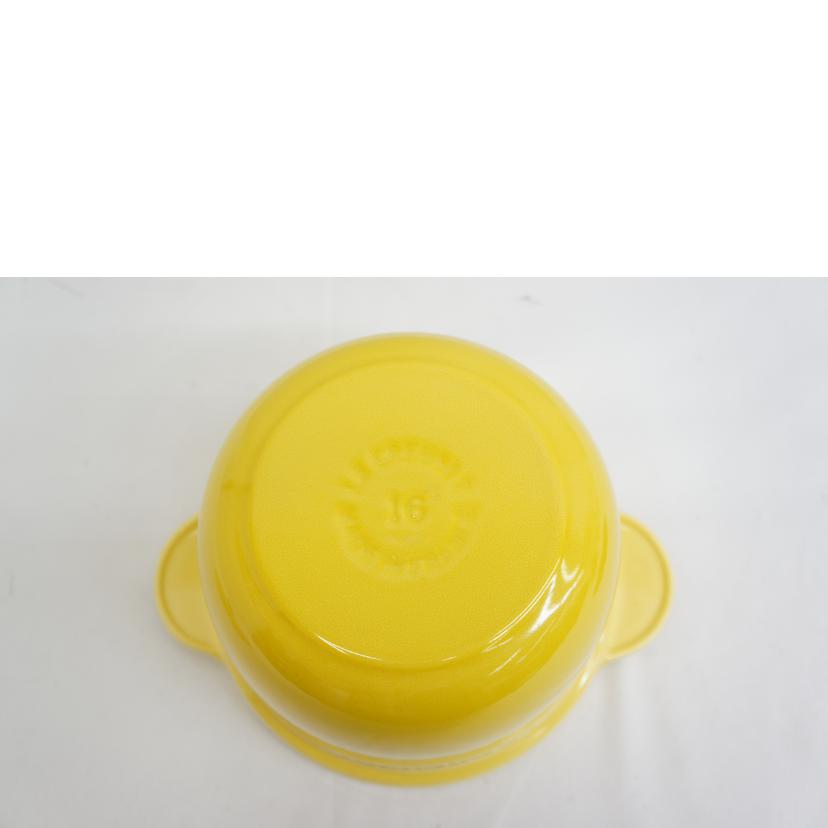ル・クルーゼ ココットエブリィ18 インナーリッド付　ソレイユ イエロー ル・クルーゼ ココットエブリィ18 インナーリッド付 ソレイユ
