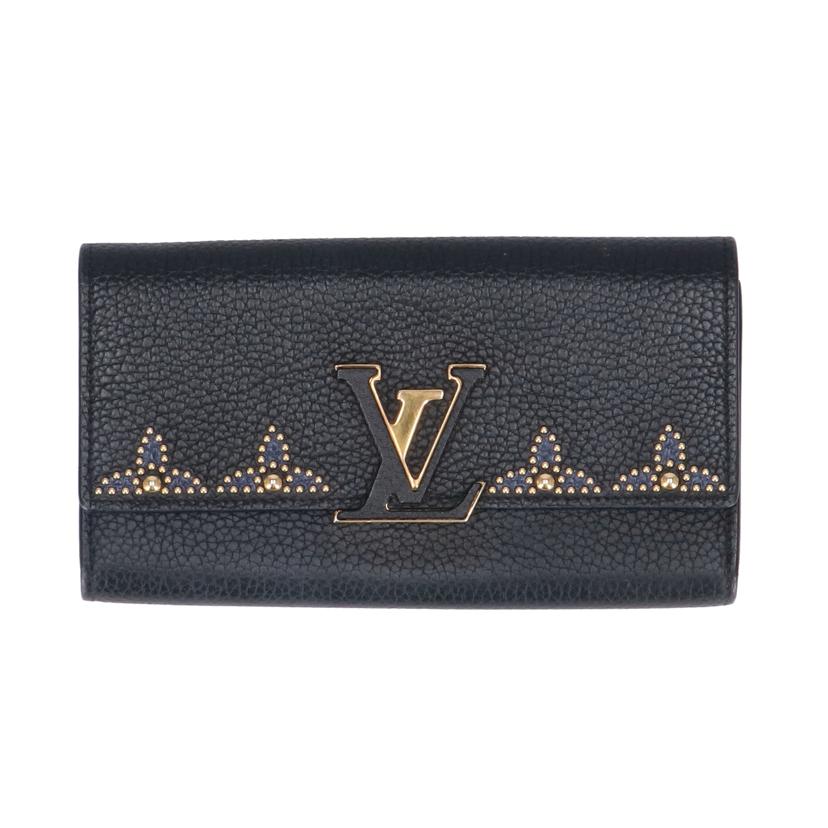 LOUIS　VUITTON ルイヴィトン/ポルトフォイユ・カプシーヌ／ノワールスタッズ/M63211//NZ4***/ABランク/93