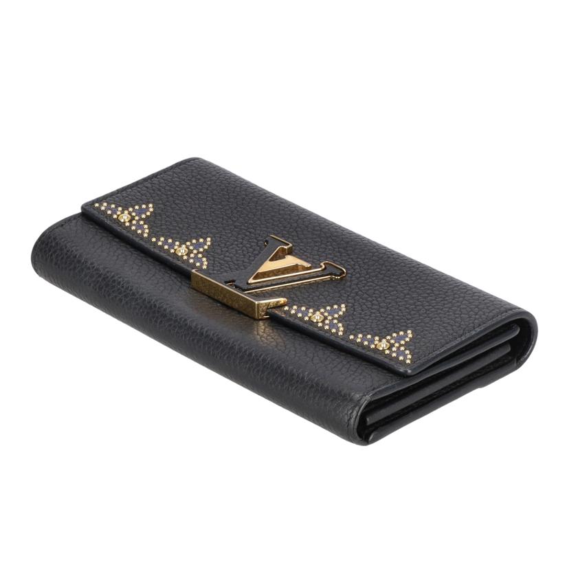 LOUIS　VUITTON ルイヴィトン/ポルトフォイユ・カプシーヌ／ノワールスタッズ/M63211//NZ4***/ABランク/93