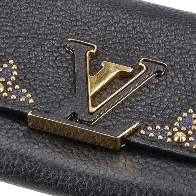 LOUIS　VUITTON ルイヴィトン/ポルトフォイユ・カプシーヌ／ノワールスタッズ/M63211//NZ4***/ABランク/93