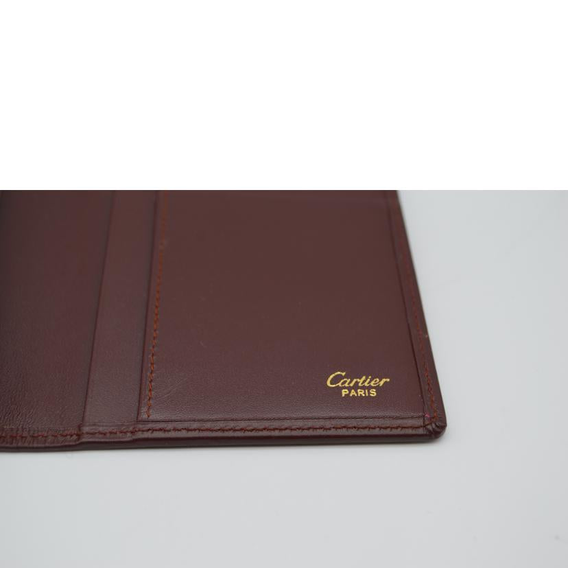 Ｃａｒｔｉｅｒ　 カルティエ/マストラインレザー長財布／ボルドー/3184160//Aランク/89