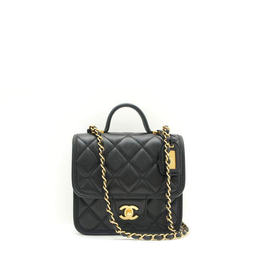 CHANEL シャネル/ココマークキャビアスキン2WAYハンド//C52*****/Aランク/75