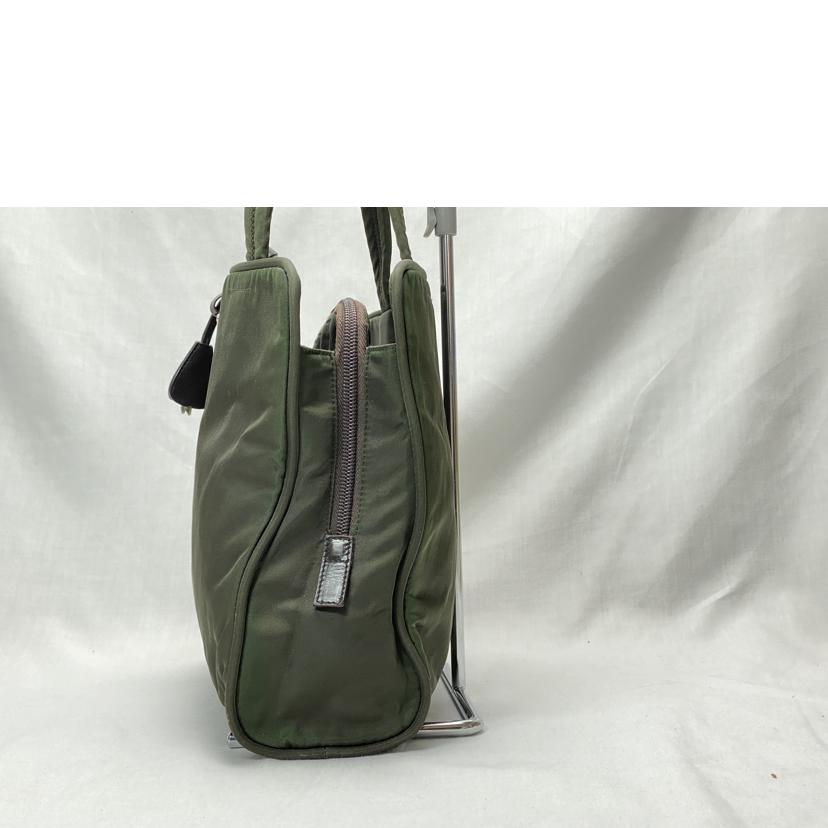 PRADA PRADA/テスートナイロン　ハンドバッグ　カーキ/B8497//BCランク/52