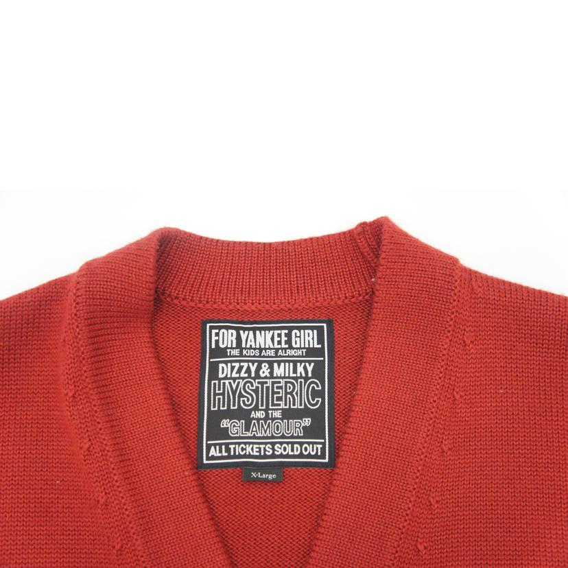 HYSTERIC　GLAMOUR ヒステリックグラマー/SEE　NO　EVIL刺繍レタードカーディガン/02243ND04//ABランク/09
