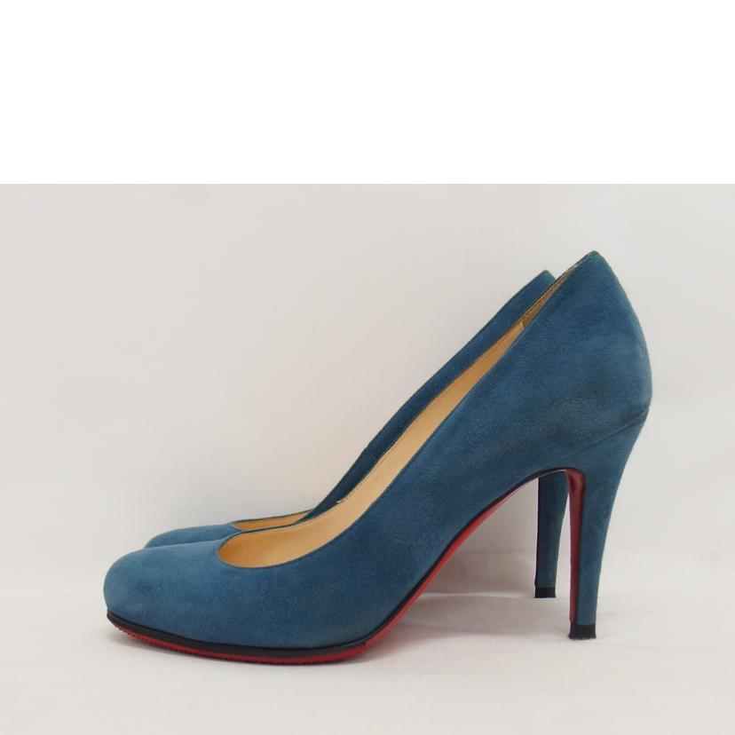 Christian　Louboutin クリスチャン　ルブタン/スエードレザーパンプス／ブルー系//Bランク/04