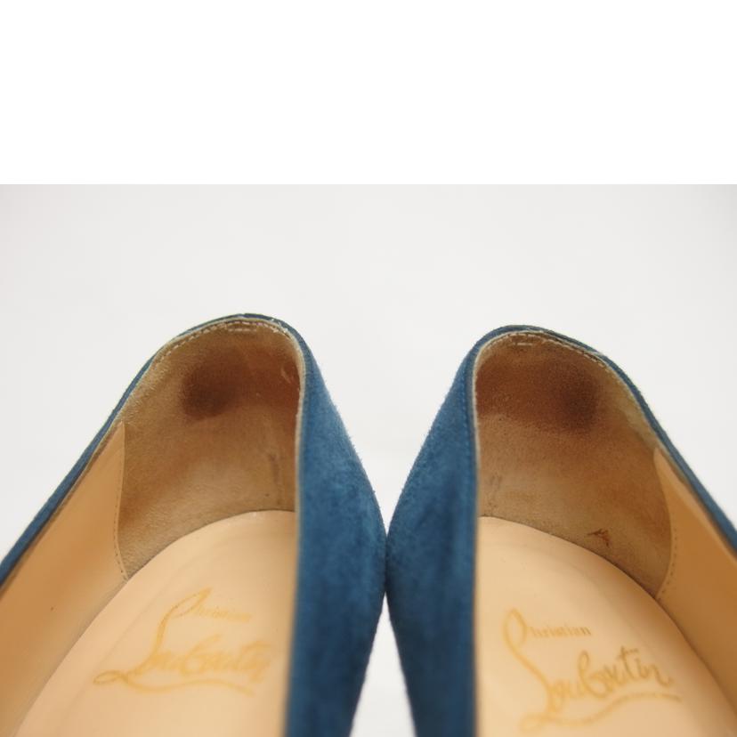 Christian　Louboutin クリスチャン　ルブタン/スエードレザーパンプス／ブルー系//Bランク/04