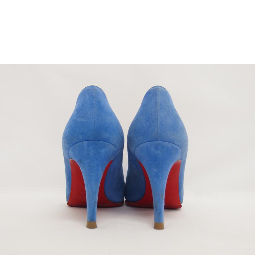 Christian　Louboutin クリスチャン　ルブタン/スエードレザーパンプス／ブルー／ベロア//Bランク/04
