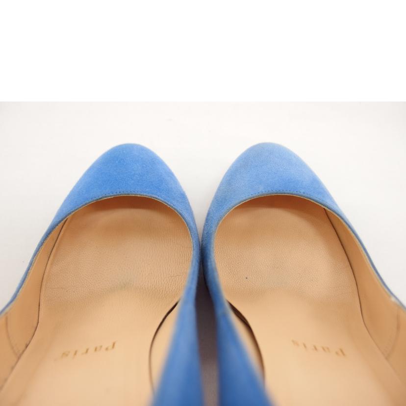 Christian　Louboutin クリスチャン　ルブタン/スエードレザーパンプス／ブルー／ベロア//Bランク/04