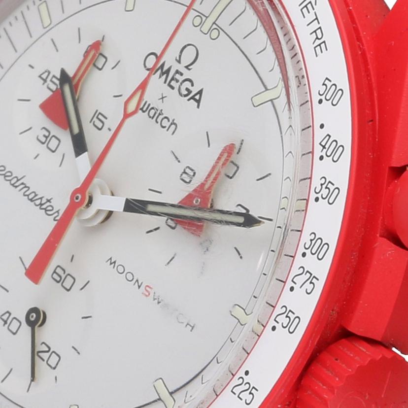 OMEGA＆swatch OMEGA＆SWATCH/ムーンスウォッチ／ミッショントゥマーズ/SO33R100//Aランク/62