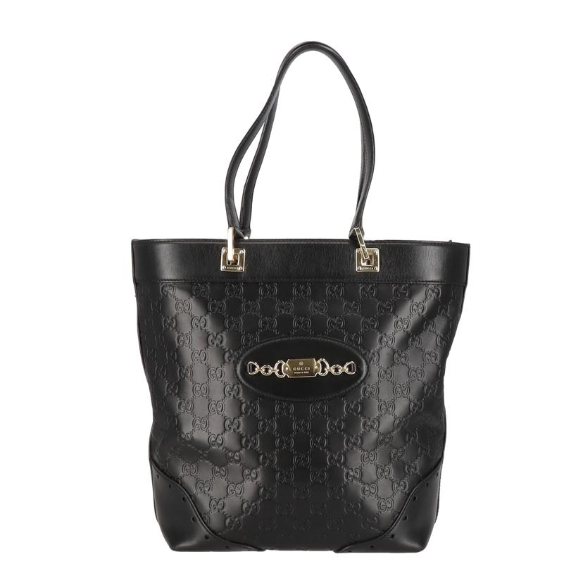 GUCCI グッチ/ホースビット／シマレザートート/145984//166*/ABランク/91