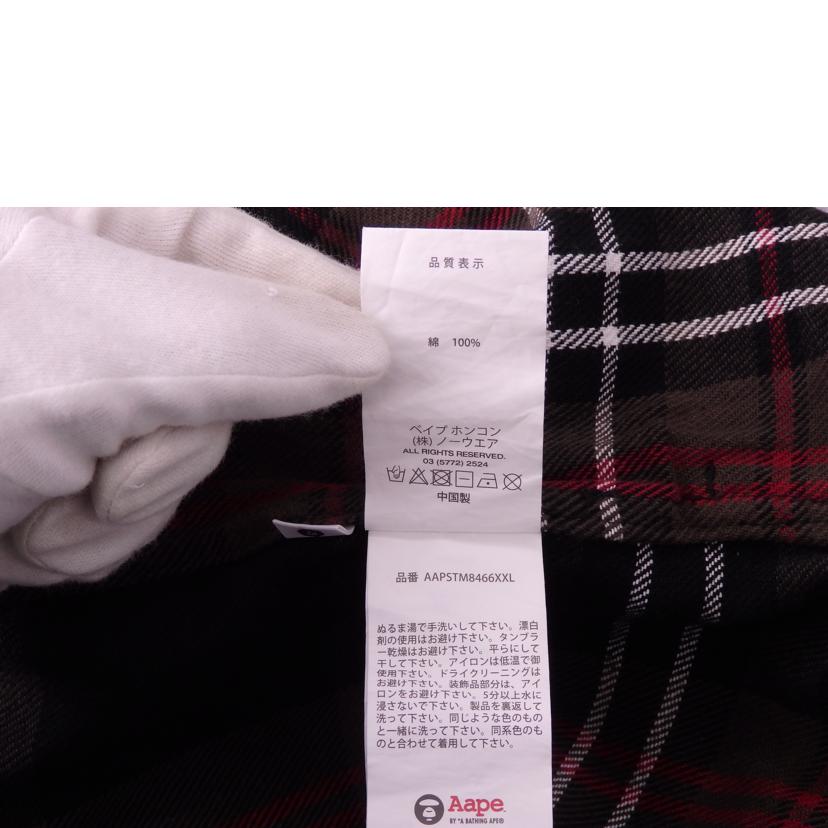 Aape　BY　A　BATHING　APE エーエイプ　バイ　アベイシングエイプ/シャツジャケット/AAPSTM8466XXL//ABランク/76