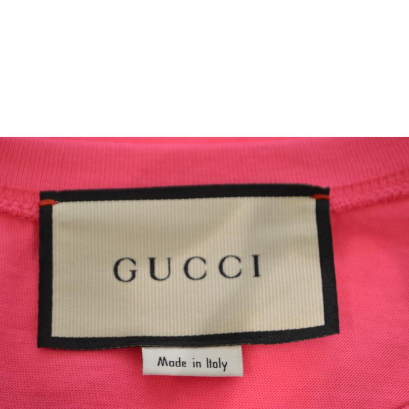 GUCCI グッチ/マニフェストロゴTシャツ／XSサイズ／ピンク/492347//Sランク/89