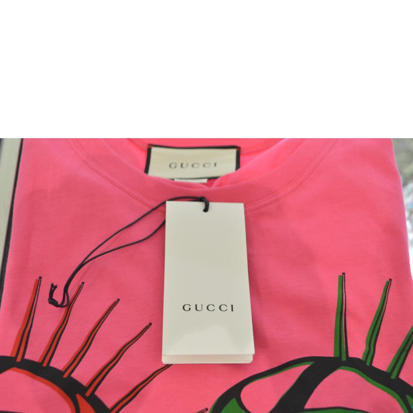 GUCCI グッチ/マニフェストロゴTシャツ／XSサイズ／ピンク/492347//Sランク/89