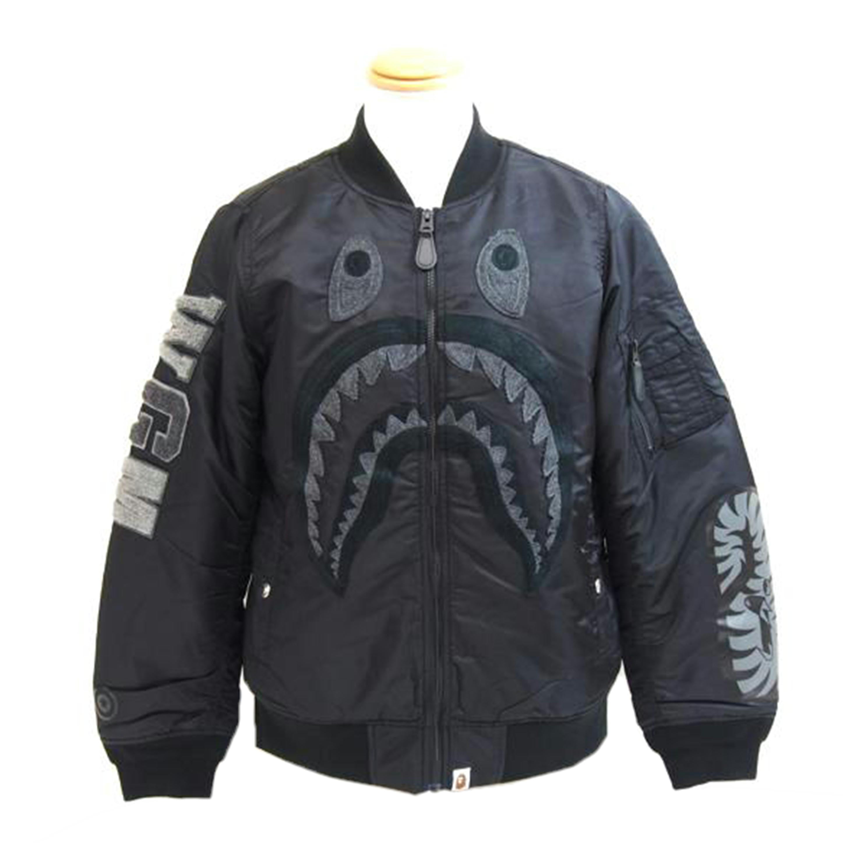 A　BATHING　APE アベイシングエイプ/SHARK　MA－1/001HJK801006M//Aランク/71