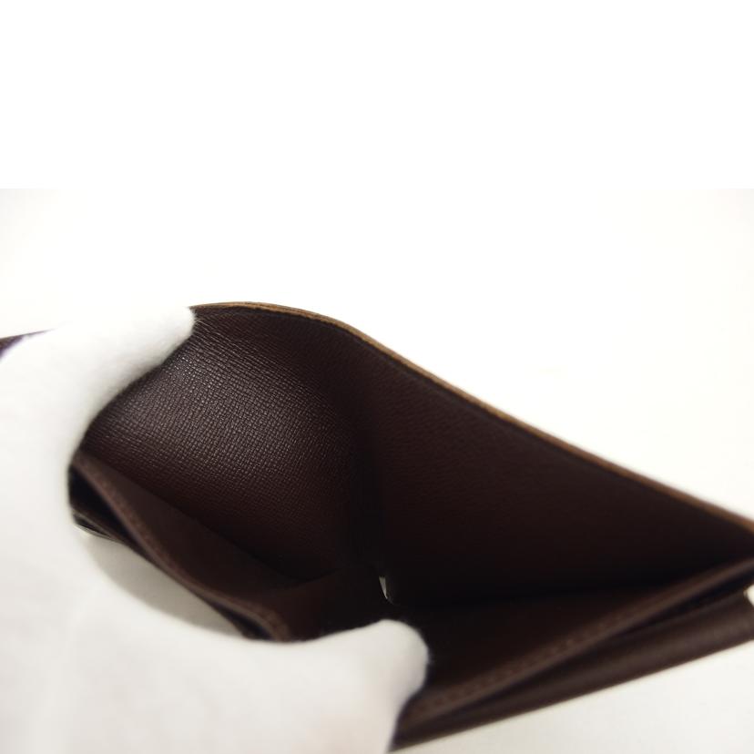 LOUIS　VUITTON ルイヴィトン/ポルトフォイユ・マルコ　エベヌ／ダミエ/N61675//CA0***/Bランク/04