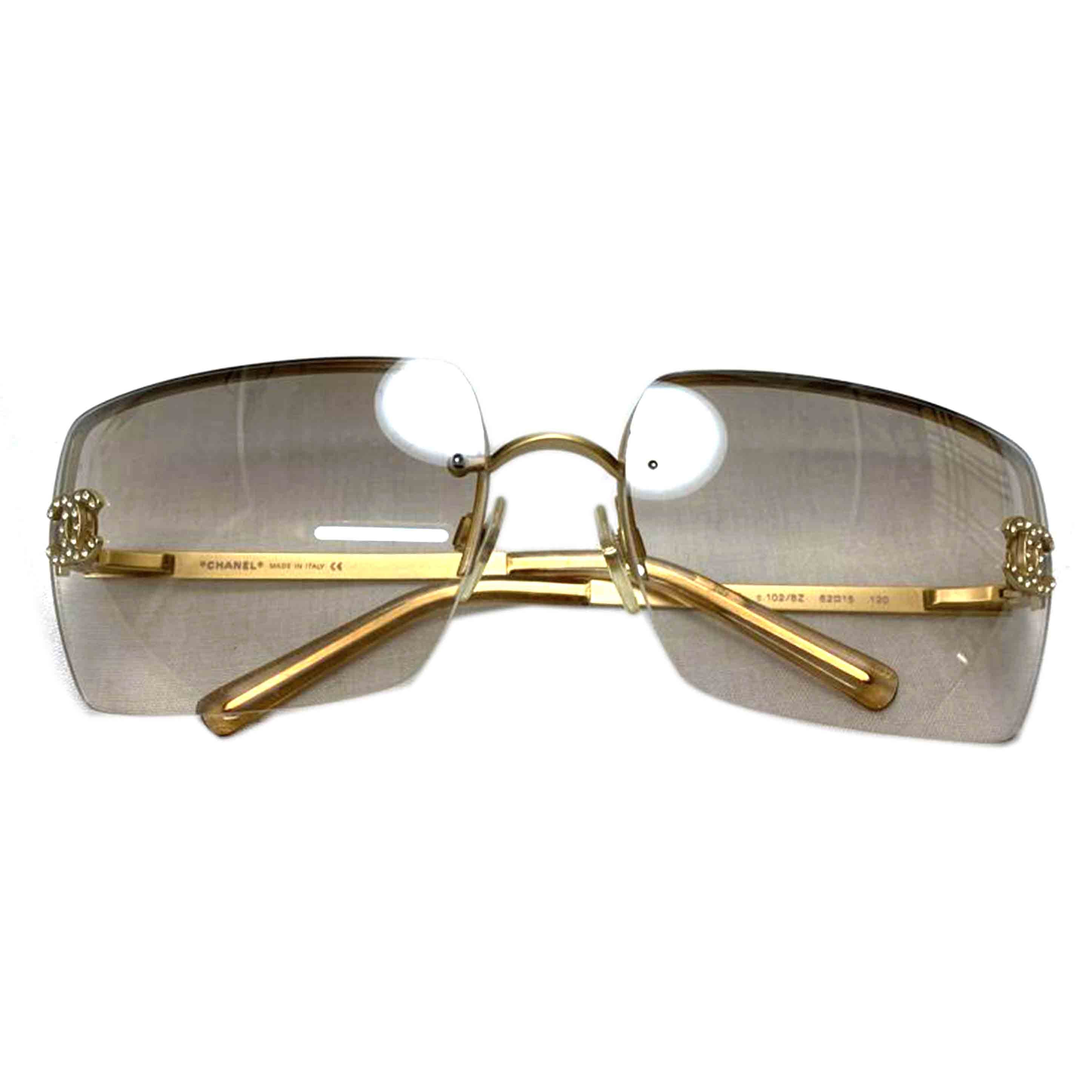 CHANEL CHANEL/ココマーク　ゴールド　サングラス/4092-B//C.102/8Z 62□15 120/Bランク/52