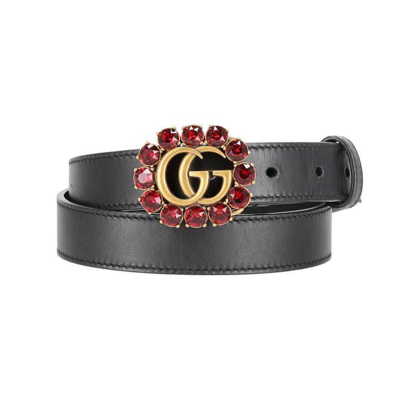 GUCCI グッチ/GGマーモント／ビジューラインストーンベルト/501175//75(30)/Aランク/91