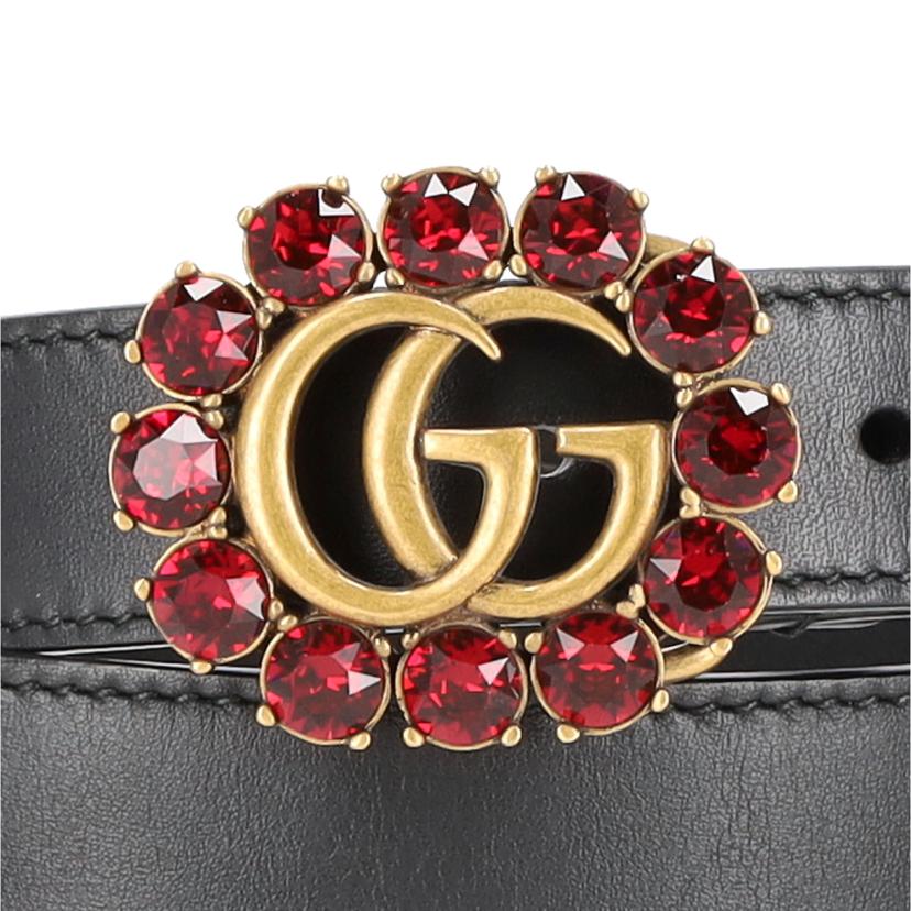 GUCCI グッチ/GGマーモント／ビジューラインストーンベルト/501175//75(30)/Aランク/91