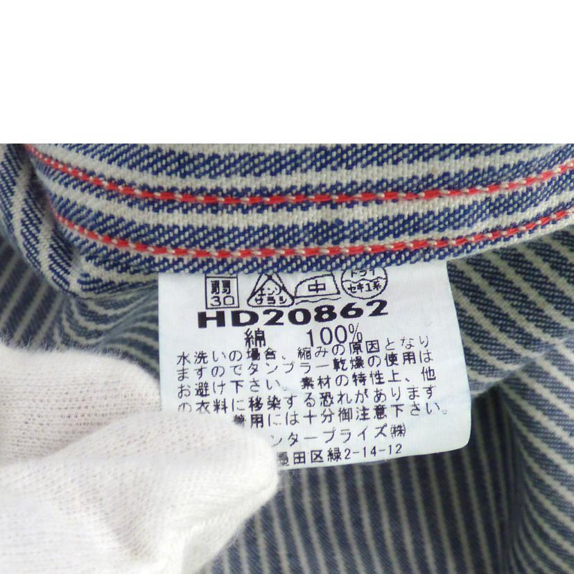 HEADLIGHT ヘッドライト/ヒッコリーストライプ長袖シャツ//Aランク/64