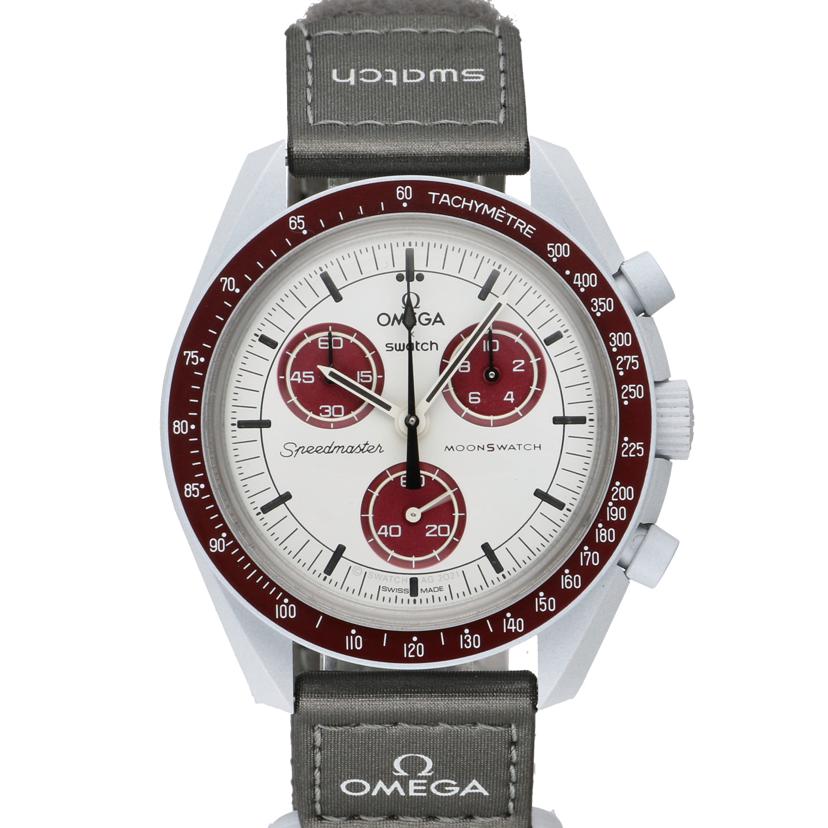 OMEGA×Swatch オメガ×スオッチ/ムーンウオッチ／MISSON　TO　PLUTO／クオーツ/SO33M101//ABランク/94