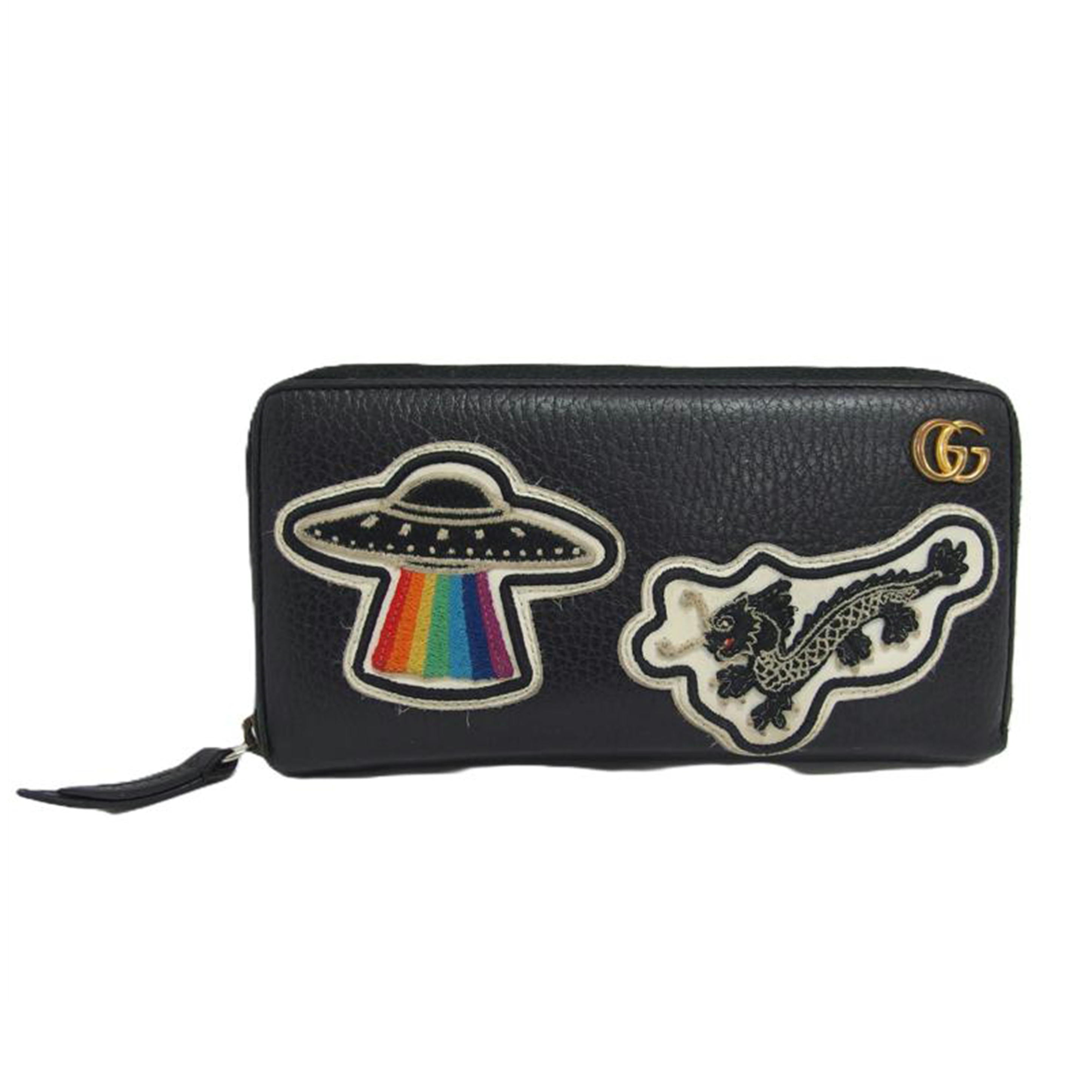 GUCCI グッチ/ラウンドジップ長財布／ワッペン/474584//534***/Bランク/04