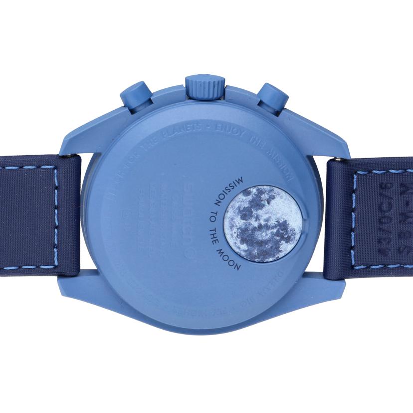 OMEGA×Swatch オメガ×スオッチ/MISSION　TO　THE　SUPERBLUE　MOONPHASE／クオーツ/SO33N700//Aランク/94