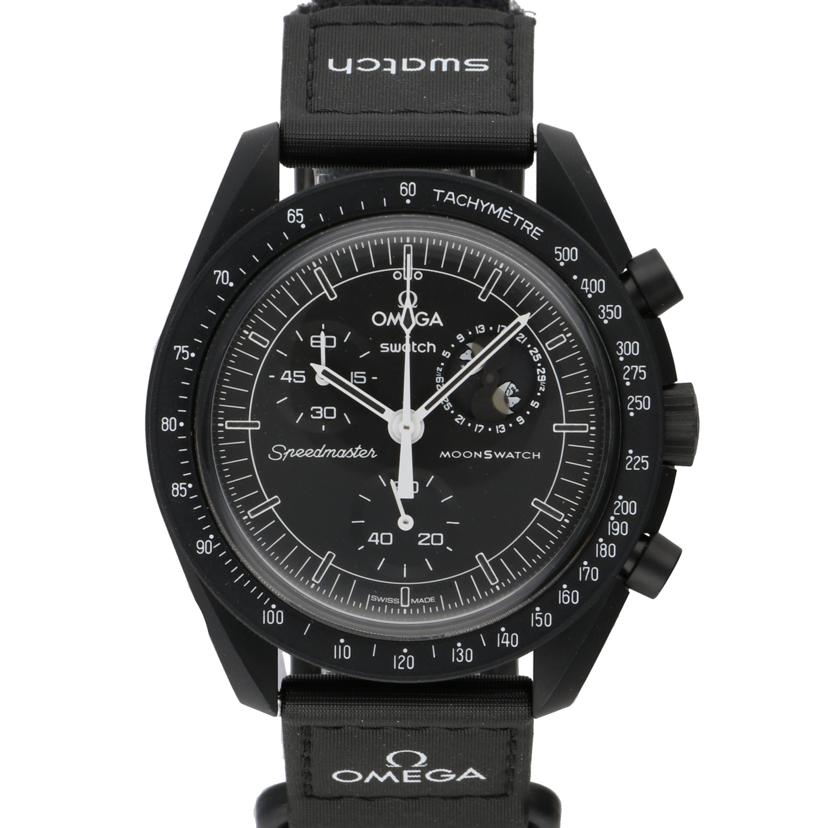 OMEGA×Swatch オメガ×スオッチ/ムーンウオッチ／MISSION　TO　THE　MOONPHASE／クオーツ/SO33B700//SAランク/94